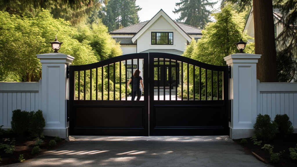 Secure and Stylish Driveway Gate in Burnaby