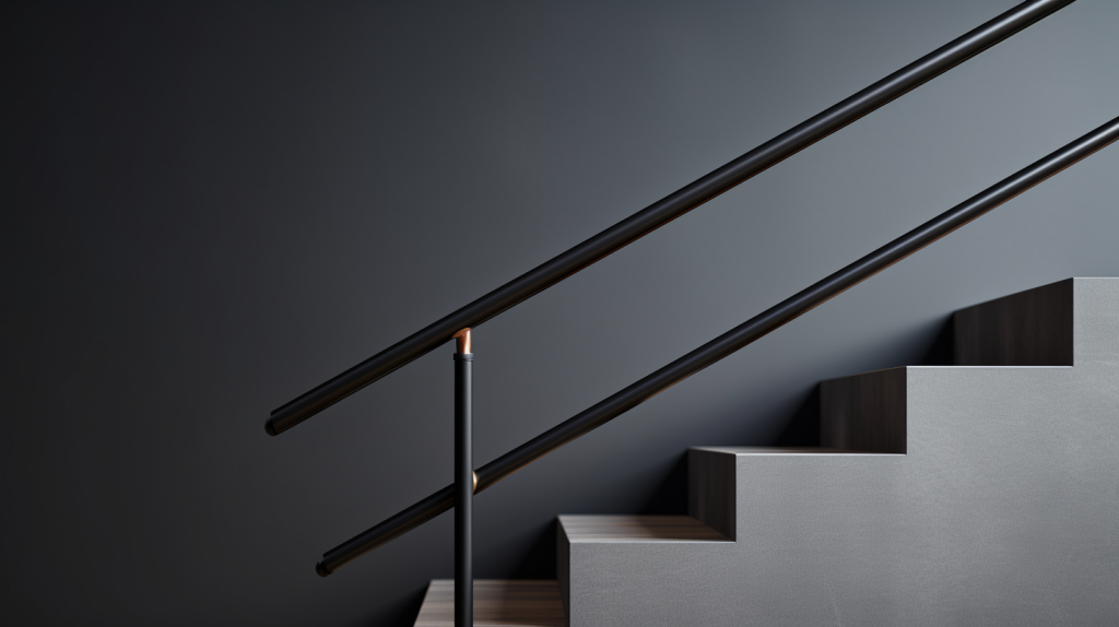 Sleek modern handrail ensuring safety and style
