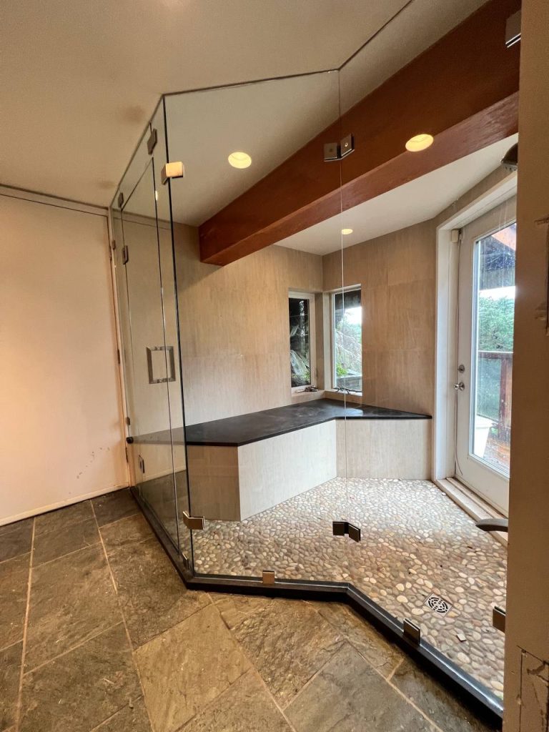 steam shower installation and set up