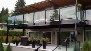 beautiful outdoor patio featuring elegant glass railings d6c94dab eeea 40f8 9d07 b9b6557da2f0
