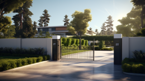 Blog 3 Iron Security Gate on a Driveway