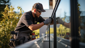 Elegant glass balcony railings emphasizing safety and style