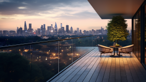 Elegant glass railing design in Metro Vancouver home