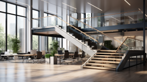 Elegant commercial railings ensuring safety