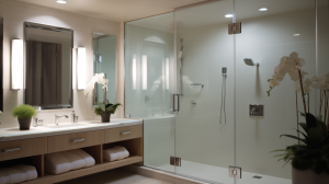 Blog 2 Elegant bathroom featuring Custom Glass Shower Door