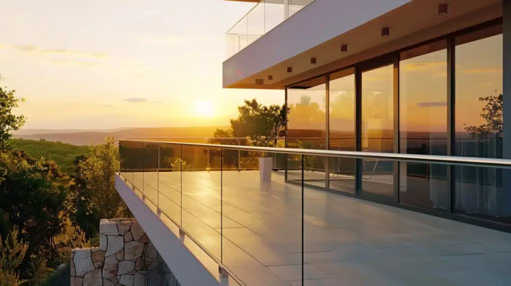 Frameless Glass Balustrades Enhancing Outdoor Views