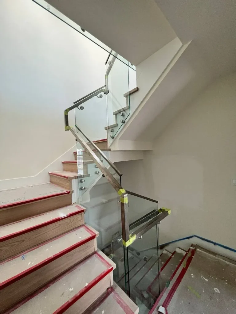 interior glass railings burnaby