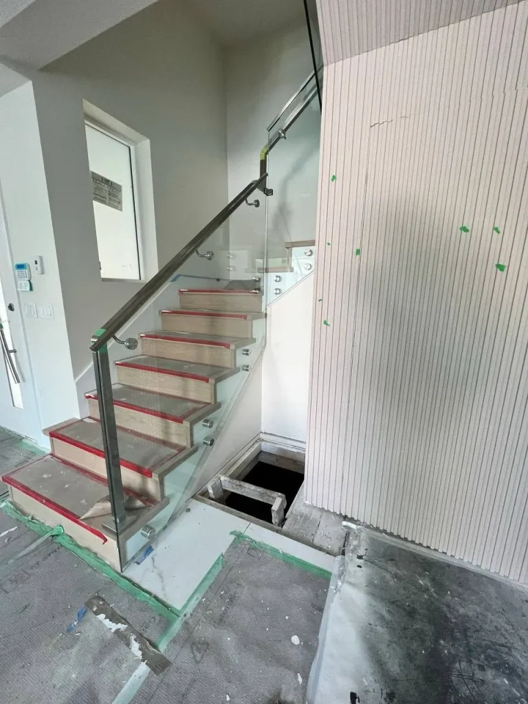 burnaby interior glass railings